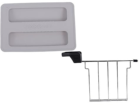 COLLBATH Toasterdeckel aus Edelstahl und Silikon Hitzebeständige Griffe Bruchfest für Toaster und Sandwich Frühstückszubehör