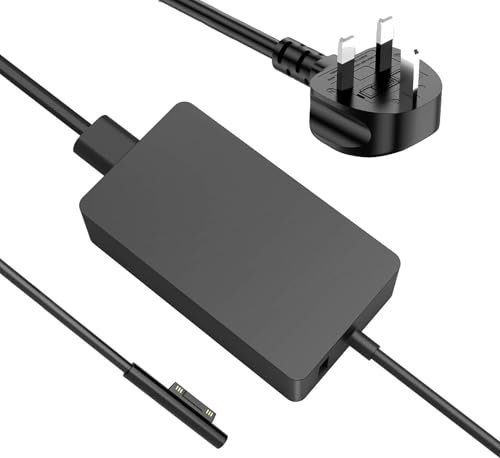 Surface Laptop Charger 15V 4A 65W Surface Pro Power Supply Compatible with Microsoft Surface Laptop 5 4 3 2 1 Surface Pro 9 Pro 8 Pro 7 Pro 6 Pro 4 X Surface Book Surface Go with USB 5V Port