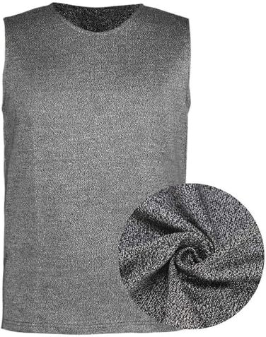 Tmendy Gilet anti-coupures, gilet anti-coups de couteau, vêtements de protection contre les coupures de niveau 5, utilisé pour protéger la sécurité personnelle XXL
