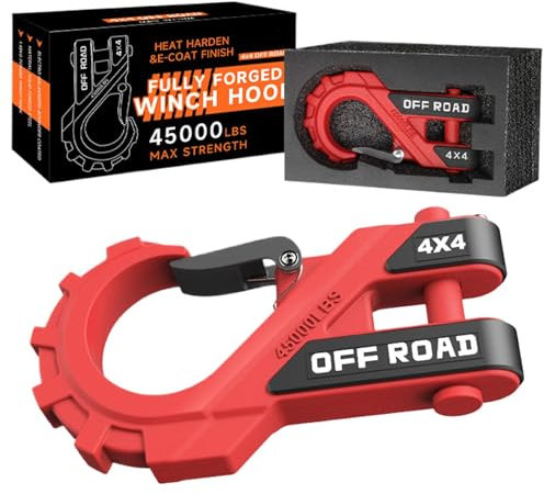 UTV Winde Haken, 3/8 Zoll Winde Hook - Stahl Auto Anhängerkupplung Anhängerkupplung,Vielseitige Anhänger Gabelhaken Für LKW