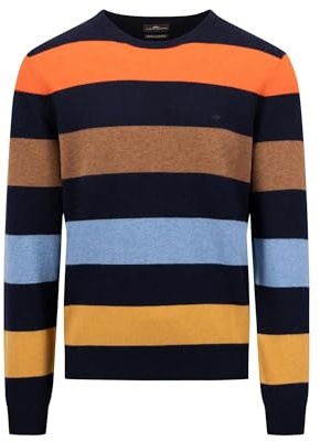FYNCH-HATTON Gestreifter Pullover aus Merino-Kaschmir