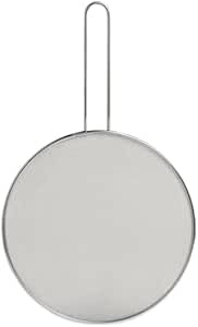 MIXEL Splatter Screen Guard, Stainless Steel, Mesh Splatter Screen with Heat Resistance Handle, Perfect for Pans Pots and Frying Pans, Lightweight and Durable, (33CM)