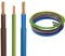 BUYERS POINT Mixed 3mm PVC Wire Sleeving - Brown, Blue, Green/Yellow (1 Metre Each) - Electrical Sleeving