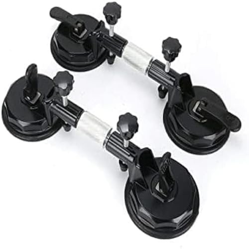 2pcs Stone Seam Setter Suction Cup Suckers Clamps Lifter Adjustable for Granite Ceramic Tile Marble Glass Joining and Leveling and Aligning Tiles Countertop Installation Tool
