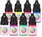 TTOOGO Fluoreszenz Tattoo Tinte Set UV -Glühfarbpigmente für Muster -Hervorhebung und -modifizierung, hautsichere 5ml -Flaschen,8 Colors