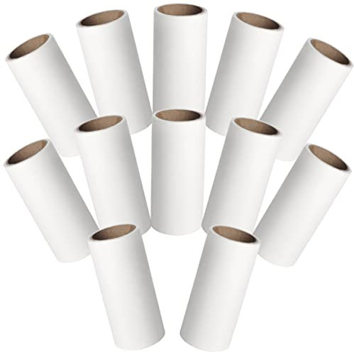 POPETPOP 12pezzi Adesivo Rimuovi Pelucchi Pratico per Pulizia Furto di Pelo di Animali Domestici Strumento per Rimuovere Lanugine e Polvere da Vestiti e Tappeti