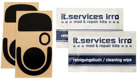 IT-Services Irro 2X Sets Glides/Mausgleiter passend für Logitech G PRO Superlight 2, inkl. 2 Reinigungspads