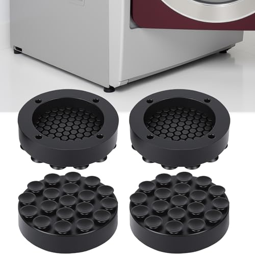 4 StückWaschmaschinen Unterlage Schwingungsdämpfer Waschmaschine Antirutschmatte Unterlage, Anti Vibration Waschmaschine Füße Dämpfer für Kühlschrank Tisch Trockner Schrank