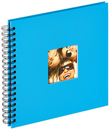 walther design Fotoalbum oceanblau 26 x 25 cm Spiralalbum mit Cover-Ausstanzung, Fun SA-108-U