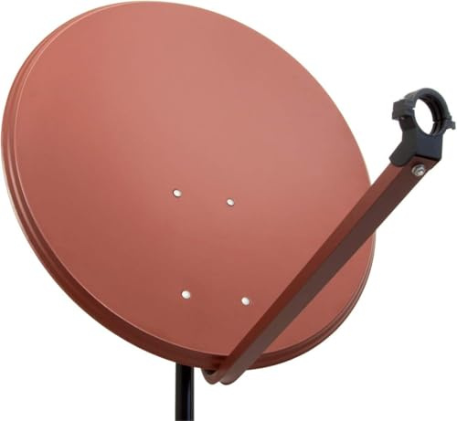 GigaBlue GB65PRO Satellitenschüssel 65cm Aluminium Ziegelrot Satelliten-Antenne SAT Offset Spiegel Zuverlässiger Empfang in höchster Qualität