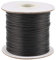 Pandahall - Cuerda de poliéster encerado de 92 yardas de 1 mm, para manualidades, manualidades, macramé, cuerda de hilo con carrete (negro)