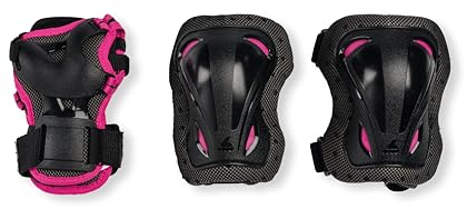 Rollerblade Unisex – Erwachsene Skate Gear 3 Beschützer, Black/Pink, XXXS