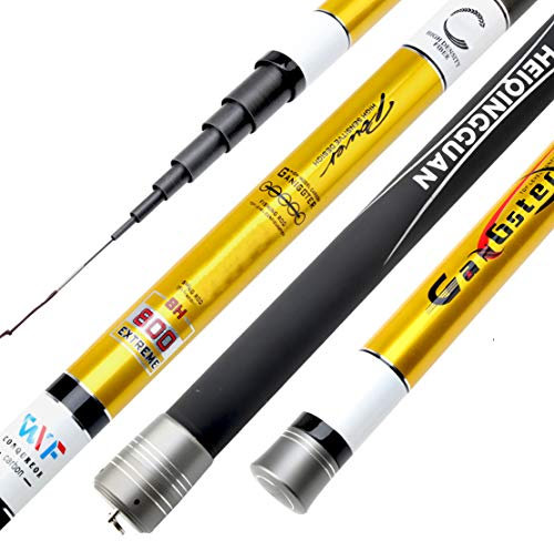KS Tools Kohlenstoff Angelrute 8-16m Extra Lange Angelrute Geeignet für FlüSse und Seen,14M