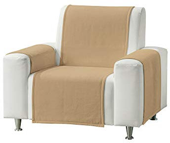 Erwin Müller Sesselschoner, Sofaläufer, Sofaschoner 3-TLG. Kamel Größe 75x200 cm - strapazierstark, weich, temparaturausgleichend (weitere Farben)