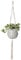 Artevasi Macrame Plant Hangers, Indoor and outdoor Wall Hanging Planters, Handmade Cotton Rope, Flower Pots Holder Stand, Single Spiral Knot (White, 39 inch)