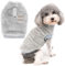 Zunea Fleece Winterjacke für Kleine Hunde Warme Wintermäntel Pullover Sweater Weich Fuzzy Welpen Kleidung mit D-Ring für Geschirr Leine Kaltes Wetter Haustier Bekleidung für Chihuahua Katzen Grau S