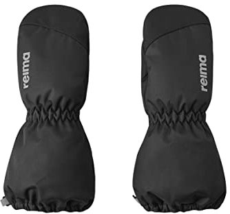 Reima Ensin wasserdichte Handschuhe für Kinder und Babys, Fäustlinge mit verstärkter Handinnenfläche, warm gefüttert, ideal als Skihandschuhe Black 5