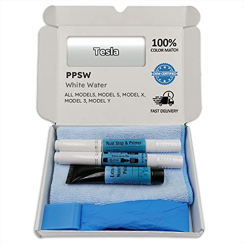 Genuine Colors Lackstift White Water PPSW für Tesla Weiß Model S 3 X Y