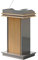 DUTIL Bodenstehendes Podium, Rednerpult, Rednerpult for Geschäftskonferenzen/Hörsäle, Rednerpult aus Holz, mit breiter Lesefläche und Ablagefach (Color : A)
