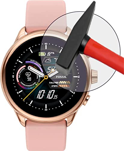 EnWi | 4x Extrem harte 9H Display-Schutz-Folie KLAR für Fossil Gen 6 Wellness Edition