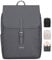 LARKSON Rucksack Damen Klein Dunkelgrau - Ida - Kleiner Damenrucksack für Freizeit, Uni oder City - Mit Laptop Fach (bis 13 Zoll) - Elegant & Nachhaltig - Wasserabweisend