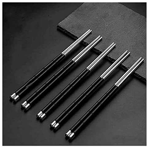 Baguettes Chinoises Réutilisables Baguettes Réutilisables, Baguettes En Métal, Baguettes En Argent Sterling 999, Ensemble De Baguettes En Bois D'ébène, Réutilisables, Lavables Au Lave-vaisselle ( Colo