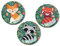 12er Set Magnete mit rotem Panda, Waschbär und Fuchs