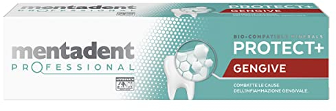 Mentadent Professional Zahnpasta Protect+ Zahnfleisch, bekämpft die Ursachen der Zahnfleischentzündung, mit biokompatiblen Mineralien und Zink, 75 ml