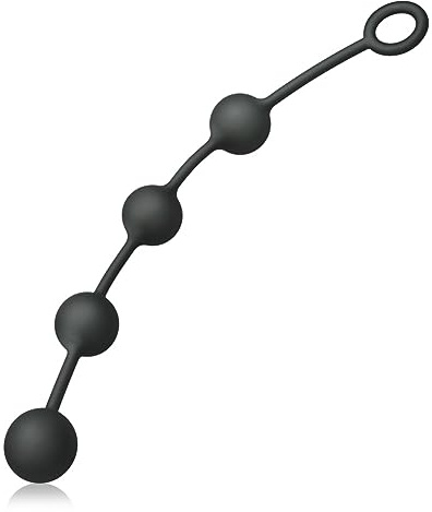 SXOVO Palline Anali, Plug Anale con 4 Palline, Dilatatori Anali con Anello, Anal Beads per la Stimolazione della Prostata, Anal Sex Toys per Uomo Donna Coppie (M)