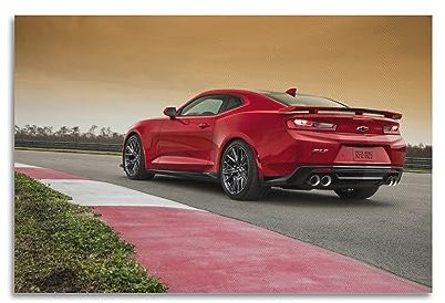 YATU Super Auto-Poster für Chevrolet Camaro Sport Auto Rennwagen Poster Dekorative Malerei Leinwand Wandposter und Kunstbild Druck Moderne Familie Schlafzimmer Dekor Poster 20 x 30 cm