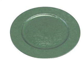 Nataluna L.6018 SOTTOPIATTO 33cm Verde Scuro, Come da Foto