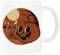 Jinbetee Escena de calabaza de Halloween vintage Blanca Taza De Cerámica Para Beber