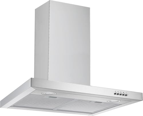 refsta 1019 Wandhaube SYSTEM XII – 90 cm Dunstabzug, 280 m³/h, leise 58 dB, Energieeffizienz C, LED-Beleuchtung, Umluft- und Abluftbetrieb, 3 Stufen, edles Edelstahl-Design für moderne Küchen