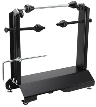 NICCOO Auswuchtgerät für Motorradräder, Auswuchtbock Motorradreifen Felgenauswuchtmaschine Radauswuchtmaschine, Felgen-Reifen-Auswuchtständer, Spin-Statik-Werkzeuge mit Einstellbare Zentrierstifte