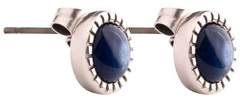 QOSS Ohrstecker DO rund Ø 6 mm capriblau