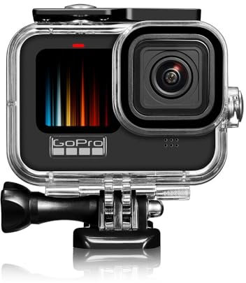 HoneTeek Waterproof Case for Go Pro Hero 13/ Hero12 Black Hero11 Hero10 Black Hero9 Camera, 196FT/60M Protective Dive Housing Case Compatible with Go Pro Hero Camera, Gopro Accessories