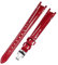 HASGTFM Mode Leder frauen Uhr Strap 1853 Fit for Tissot T094 Fit for Flamenco Serie T094210 Uhr Armband 12mm Armband senden werkzeug(A red silver)