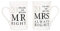 Happy Homewares Ivory White 20th Anniversary Mr Right & Mrs Always Right Ceramic Gloss Mug Gift Set