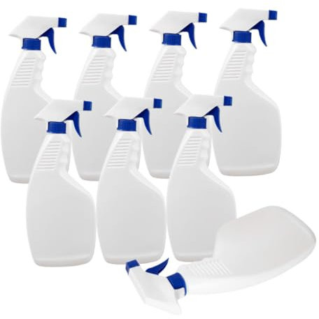 PAMINGONO Drucksprühflasche 8er Set Leere Sprühflaschen 500ml Handheld Sprühflaschen Für Reinigungsmittel Ideal Für Haushalt Und Garten Sprühflasche Mit Blauem Deckel Sprühflasche Bremsenreiniger