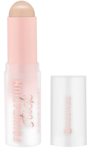 essence FOUNDATION stick, Nr. 110, Nude, pflegend, abdeckend, weichzeichnend, natürlich, vegan, ölfrei, ohne Konservierungsstoffe, ohne Parabene, 1er Pack (10g)