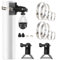 Suprbee 2 Stück Universelle Masthalterung Kompatibel mit Blink Eufycam Outdoor Camera, 1/4 Gewinde Kamera Halterung mit 2 pcs 3/8 Gewinde, Camera Pole Montagehalterung für Überwachungskamera