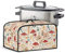 ZIATUBLES Copertura per pentola a cottura lenta con stampa retrò con foglie di fungo compatibile con Crock-Pot e Hamilton Beach 6-8 qt Coperchio per pentola a cottura lenta mantiene pulito