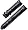 HSPTR Echtes Leder -Uhrband für Tissot T035/T035210A Armband Frauen gebogene Endgurte 18mm Modearmband(Black no clasp)