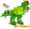 TONIGAL® Tonie Regal Dino mit Platz für bis zu 35 Tonie Figuren, Toniebox & Ladestation I Magnetisches Toniebox Regal aus Holz in Grün zum Aufhängen I Sicheres Tonieregal mit gerundeten Ecken