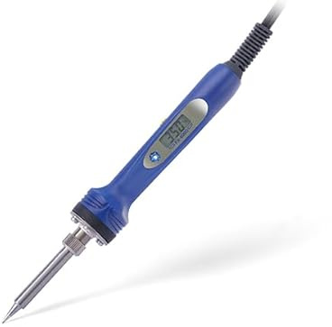 HAKKO FX-600D, Kabelgeführter Lötkolben, 200-540°C, Bleiglas, Glas, Tiffany Fensterbild löten, Modellbau, LCD-Display, Ergonomisches Design, Blau