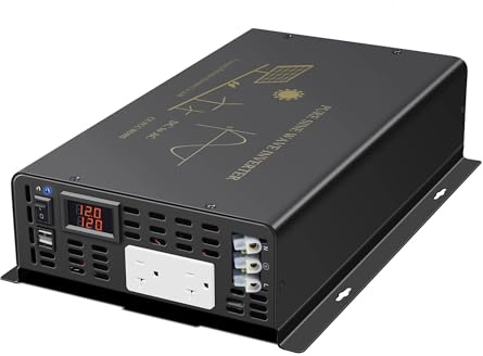 Onduleur Onduleur Solaire 2000 W À Onde Sinusoïdale Port USB 24 V/120 V Batterie Externe Générateur Convertisseur 12 V/48 V CC vers 110 V/220 V/240 V CA Power Inverter(230V,USA,24V)