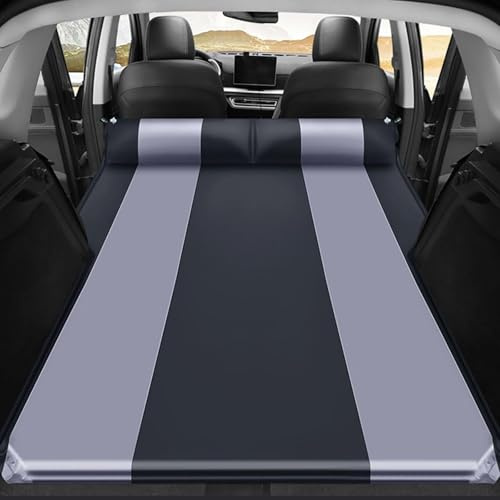 HFFTYU Auto Luftmatratze Matratze, für Volvo XC90 XC70 XC60 XC40 V90 V70 V60 V40 weich Bewegliche Reisen Matratze Dickere Aufblasbares Bett Auslaufsichere für Camping, Outdoor,Black and Gray