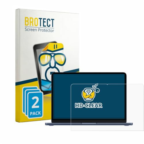 BROTECT Schutzfolie für Apple MacBook Neo 13 2026 | 2 Stück Transparenter Displayschutz Made in Germany Klare Displayschutz-Folie Clear Einfache Montage Case-Friendly