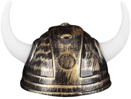 DuskHaven Gehörnter Hut, Ritterhut, Tragbar, Mittelalterlich, Antikisiert, Samurai Hut, Piratenhut für Cosplay, Fußball, Partyzubehör, Männer, Frauen, Stil A