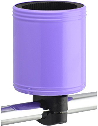 Kroozie 2.0 Bike Bottle Holder – Sturdy, Stainless Steel Bike Cup Holder for Handlebars, Horizontal Bars, & Cups up to 30 Oz. – Stroller, Cruiser, Scooter, & Ebike Accessories, Purple